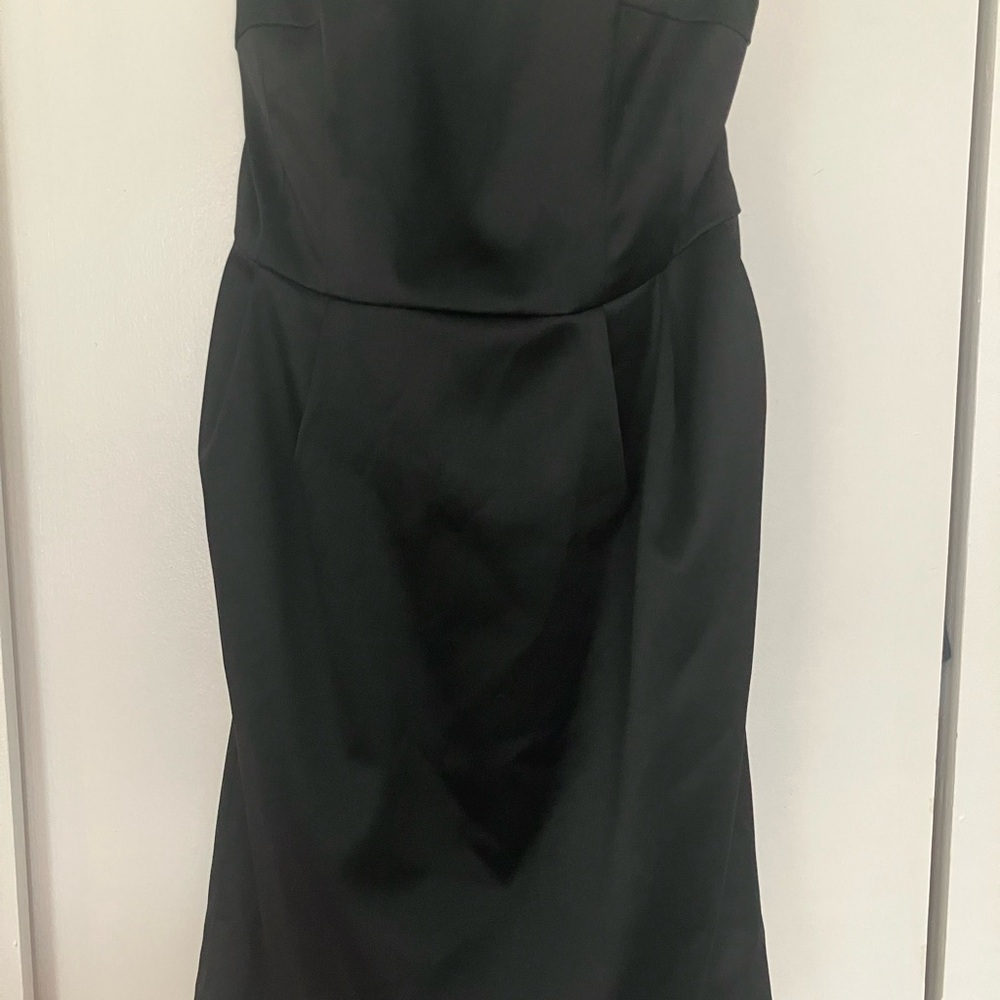 Express Black Strapless Dress